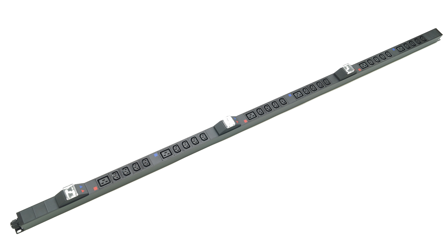 Блок розеток вертикальный, 42-48U, 6 розеток IEC 60320 C19, 24 розетки .